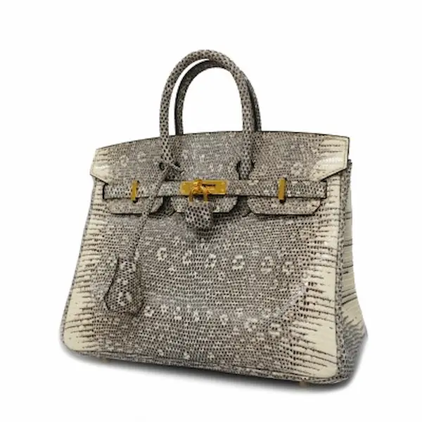 エルメス バーキン25 リザード ゴールド金具 U刻印