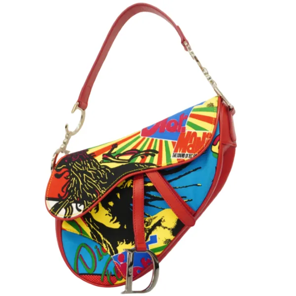 ディオール サドルバッグ ハンドバッグ キャンバス OORU1013