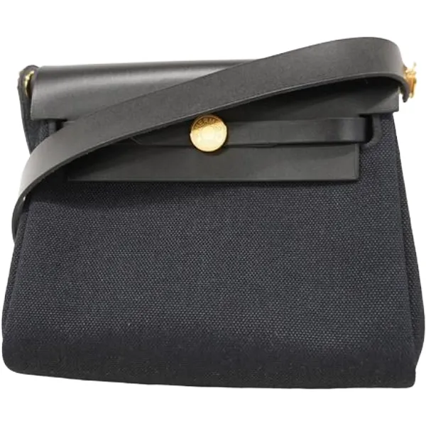 エルメス エールバッグジップ20 ショルダーバッグ キャンバス K刻印 ゴールド金具