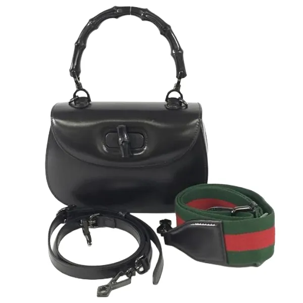 グッチ バンブー シェリーライン レザー