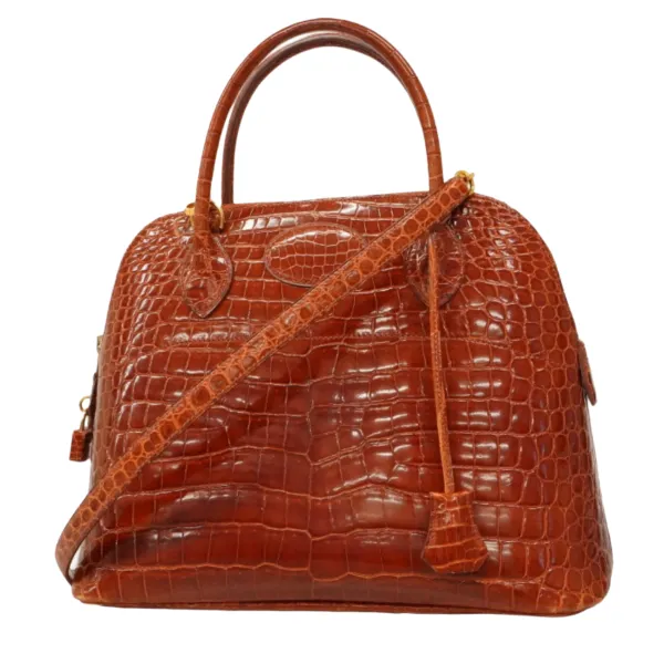 エルメス ボリード31 ハンドバッグ クロコダイル D刻印
